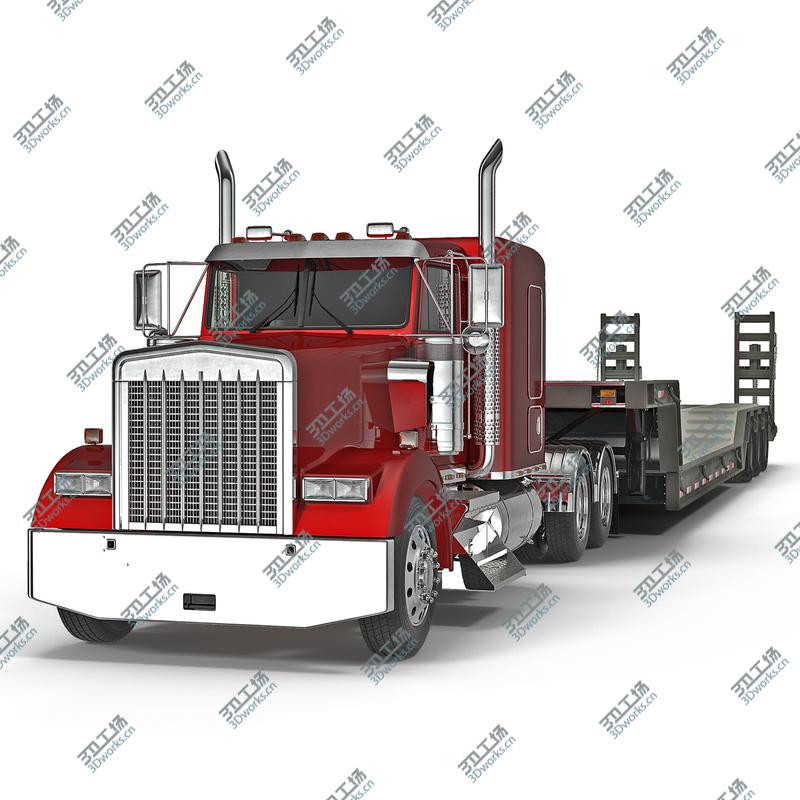 images/goods_img/2021040165/Truck and Double Drop Lowboy Tri Axle Trailer/2.jpg